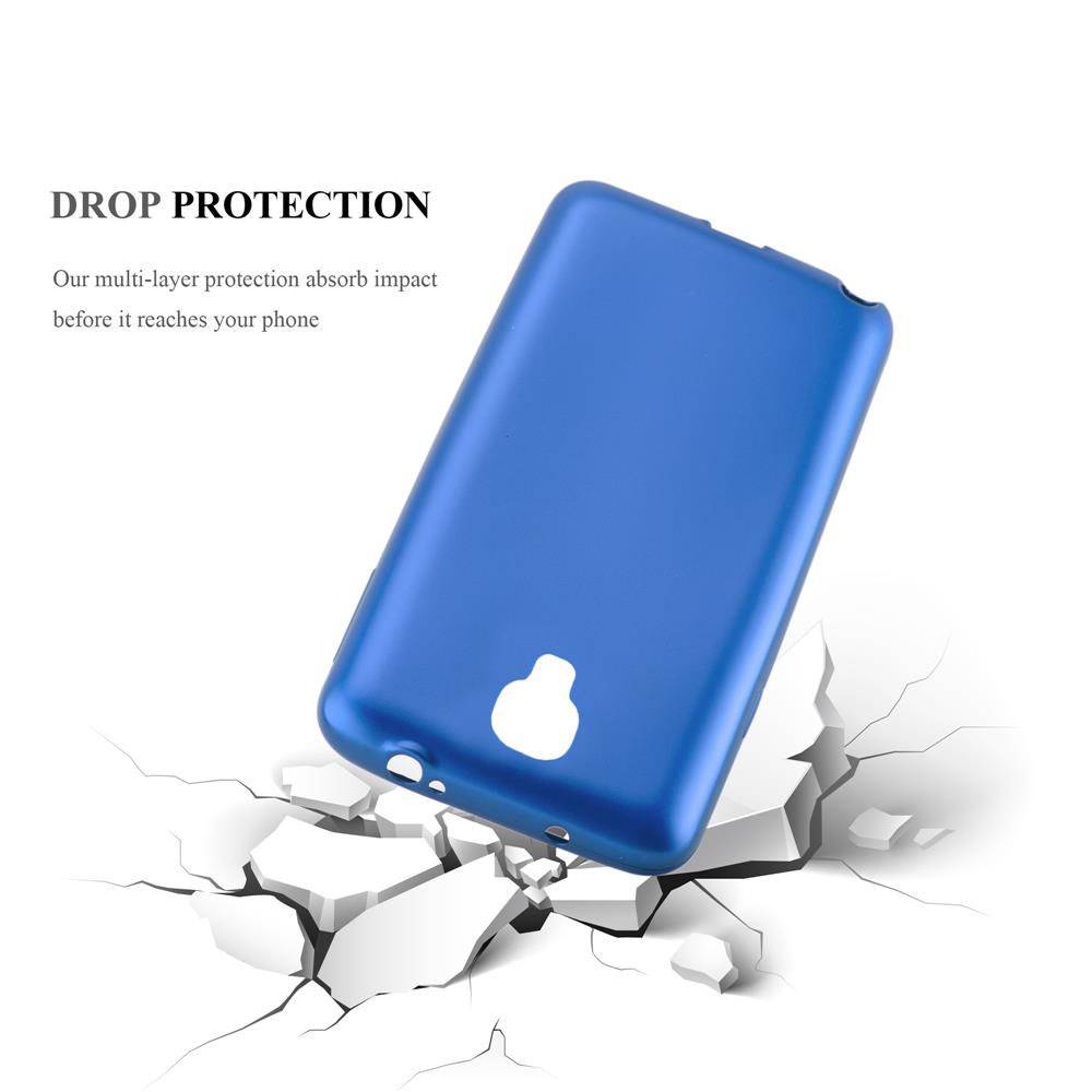 Cadorabo Schutzhülle für Samsung Galaxy NOTE 3 NEO Hülle in Blau Handyhülle TPU Silikon Etui Cover Case