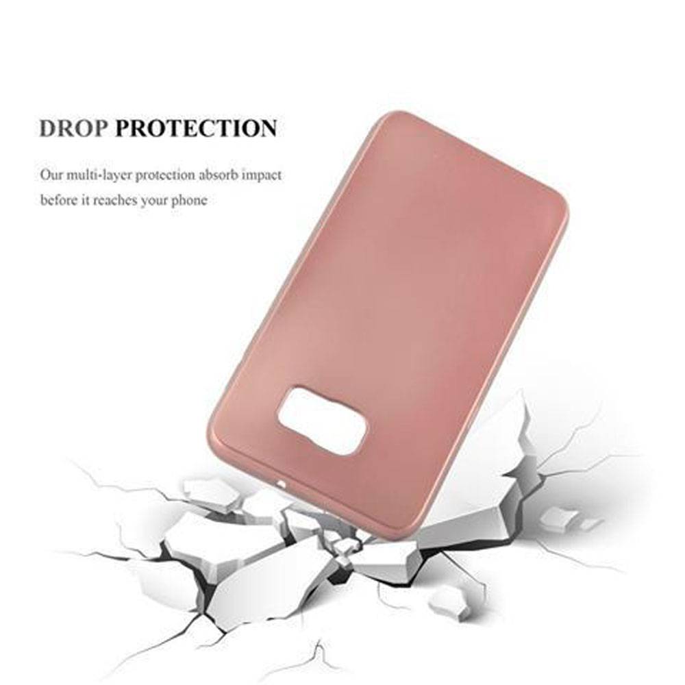 Cadorabo Schutzhülle für Samsung Galaxy S6 EDGE Hülle in Rosa Handyhülle TPU Silikon Etui Cover Case