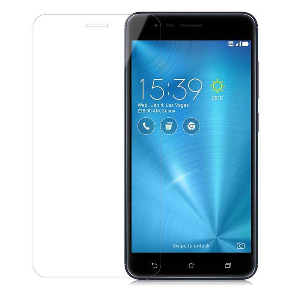 Cadorabo Panzer Folie für Asus ZenFone ZOOM S Schutzfolie in Transparent Gehärtetes Tempered Display-Schutzglas