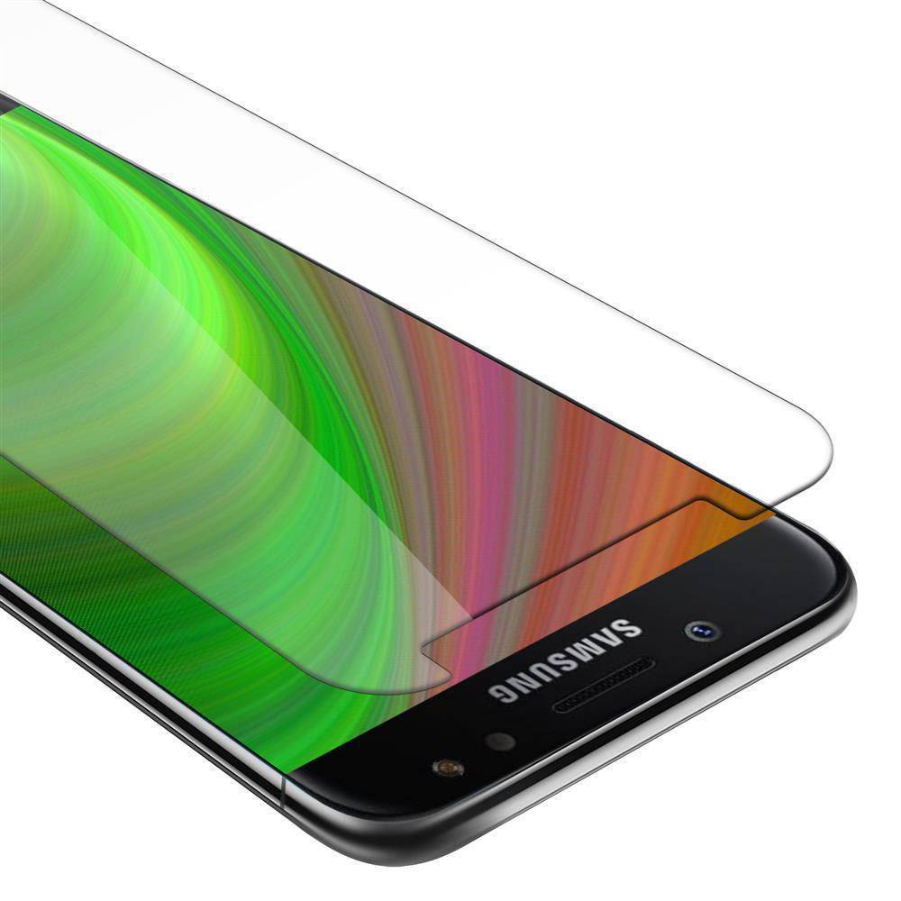 Cadorabo Panzer Folie für Samsung Galaxy J3 2017 Schutzfolie in Transparent Gehärtetes Tempered Display-Schutzglas