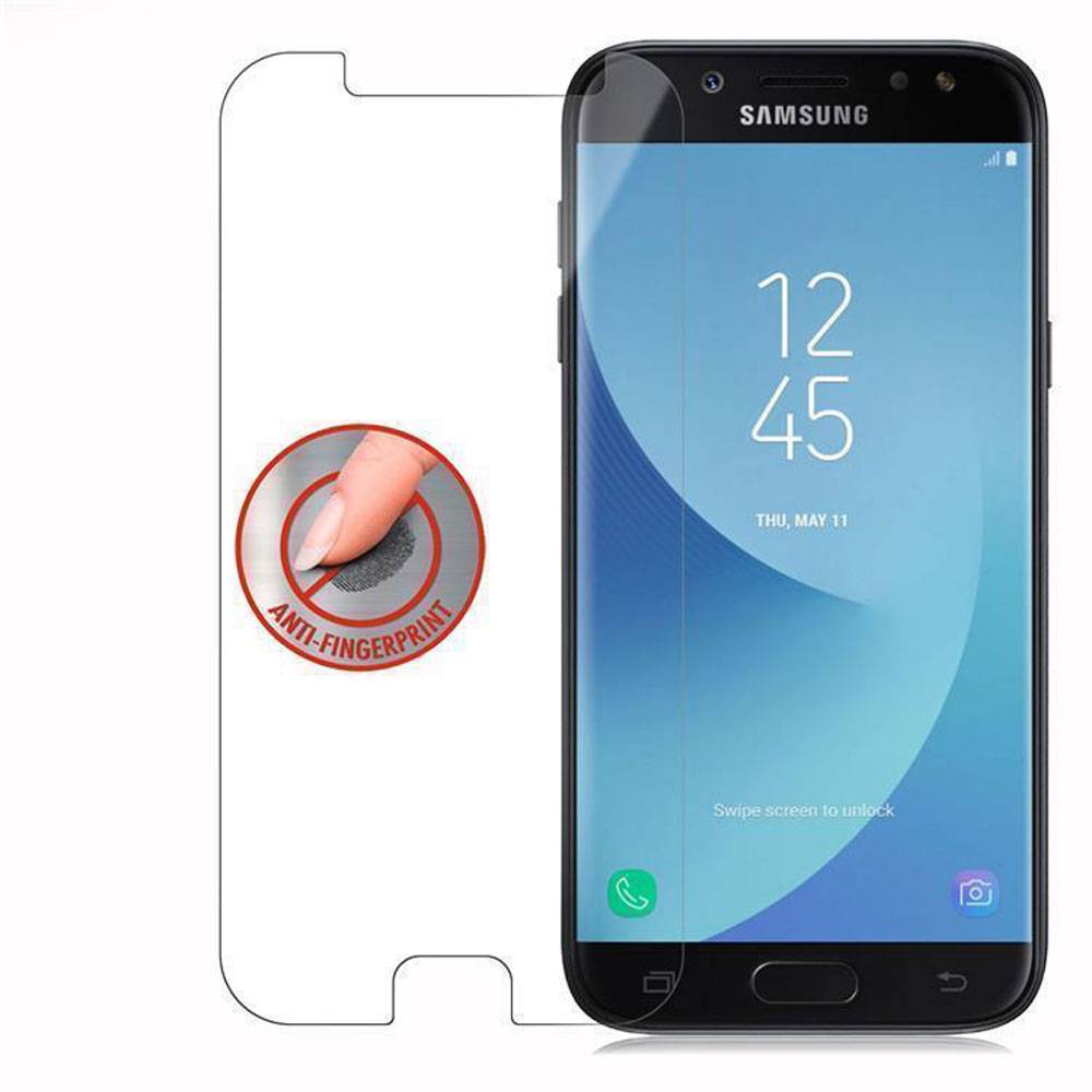 Cadorabo Panzer Folie für Samsung Galaxy J7 2017 Schutzfolie in Transparent Gehärtetes Tempered Display-Schutzglas