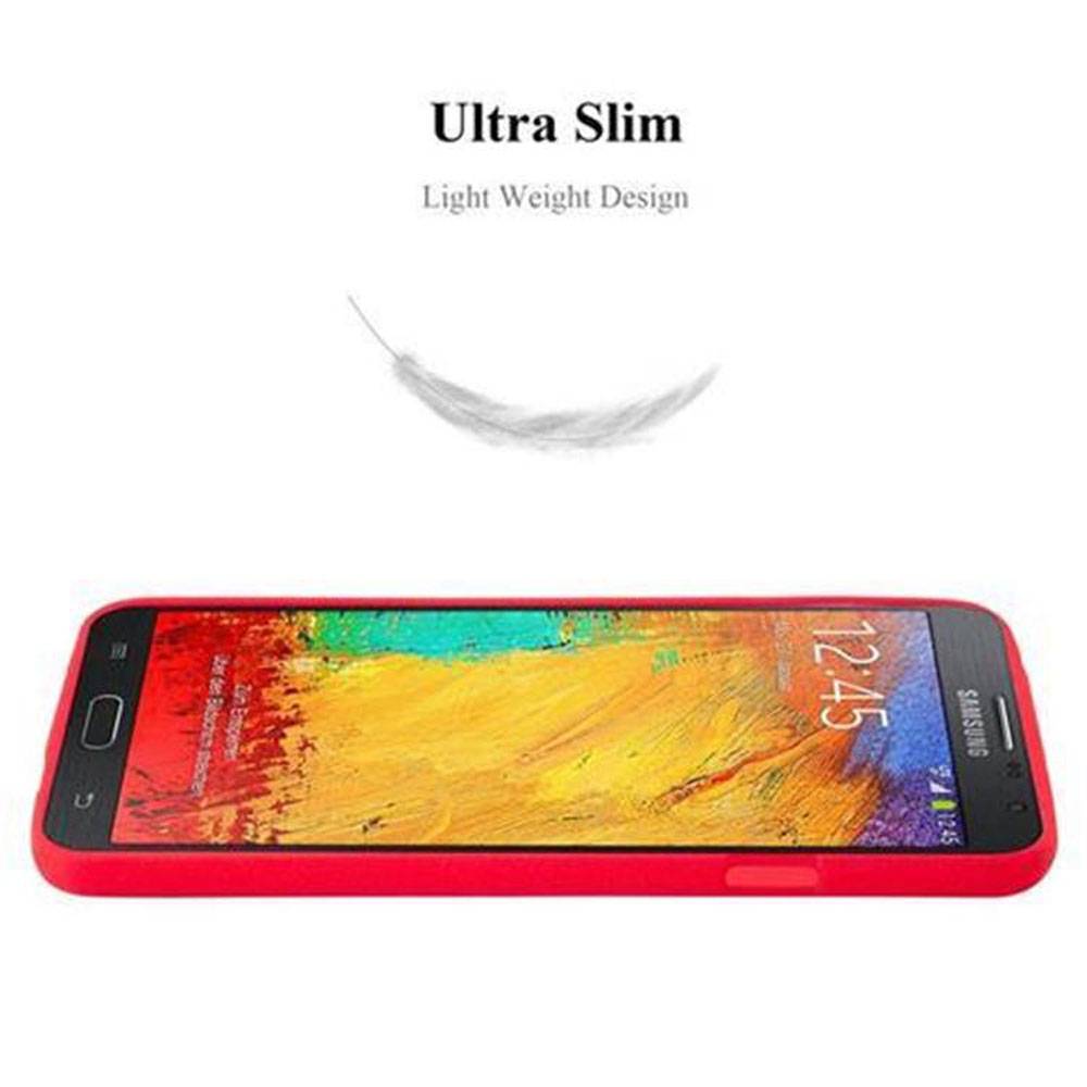 Cadorabo Schutzhülle für Samsung Galaxy NOTE 3 NEO Hülle in Rot Handyhülle TPU Etui Cover Case