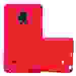 Cadorabo Schutzhülle für Samsung Galaxy NOTE EDGE Hülle in Rot Handyhülle TPU Etui Cover Case