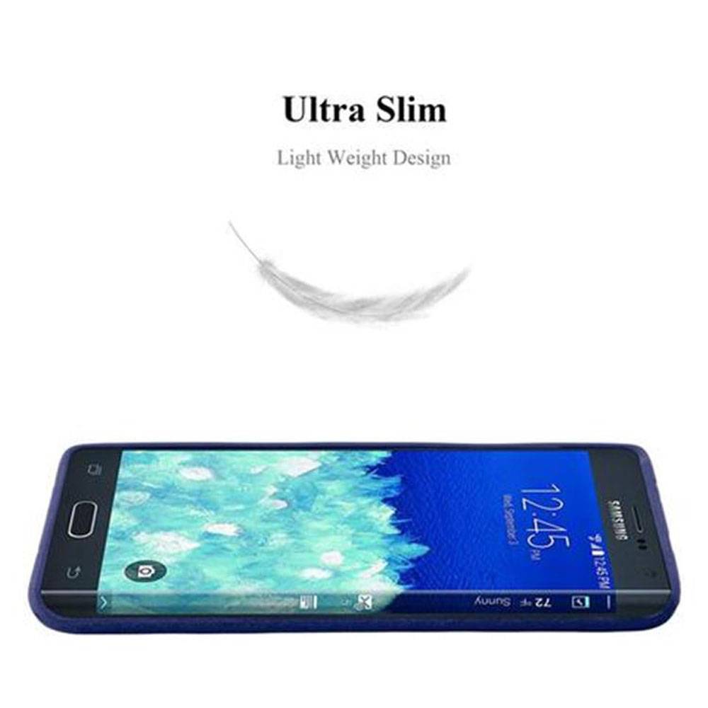 Cadorabo Schutzhülle für Samsung Galaxy NOTE EDGE Hülle in Blau Handyhülle TPU Etui Cover Case