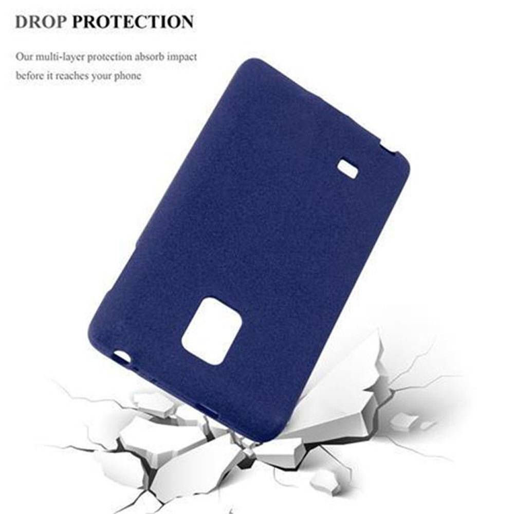 Cadorabo Schutzhülle für Samsung Galaxy NOTE EDGE Hülle in Blau Handyhülle TPU Etui Cover Case