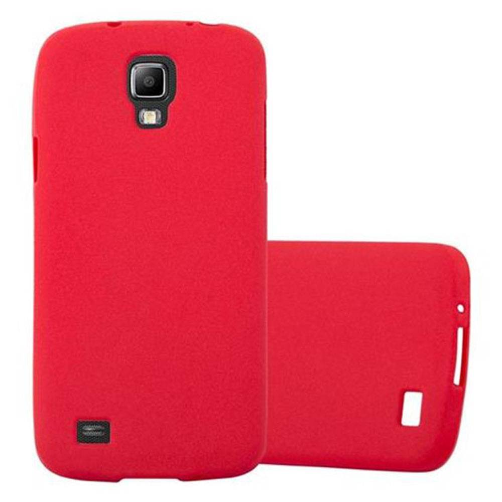 Cadorabo Schutzhülle für Samsung Galaxy S4 ACTIVE Hülle in Rot Handyhülle TPU Etui Cover Case