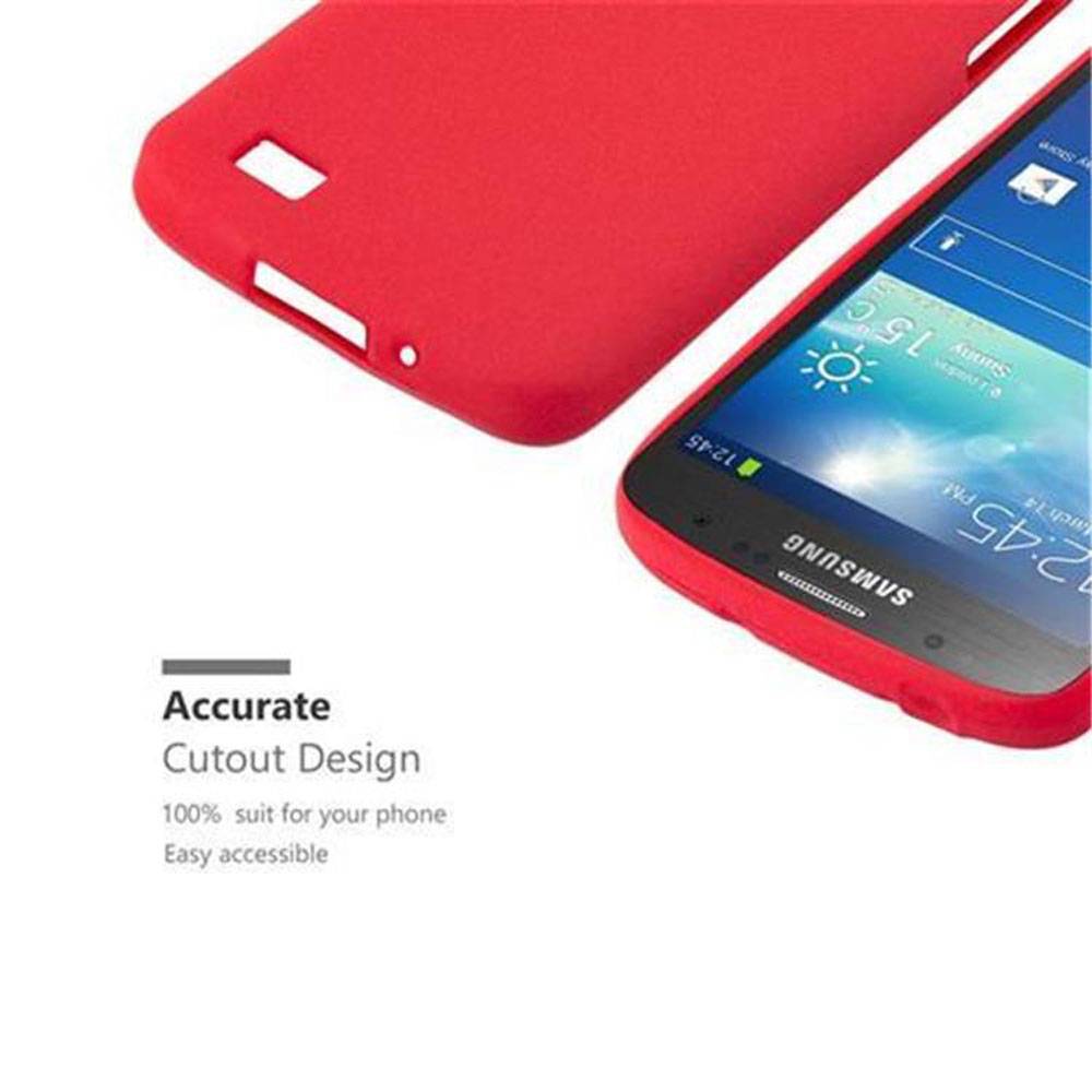 Cadorabo Schutzhülle für Samsung Galaxy S4 ACTIVE Hülle in Rot Handyhülle TPU Etui Cover Case
