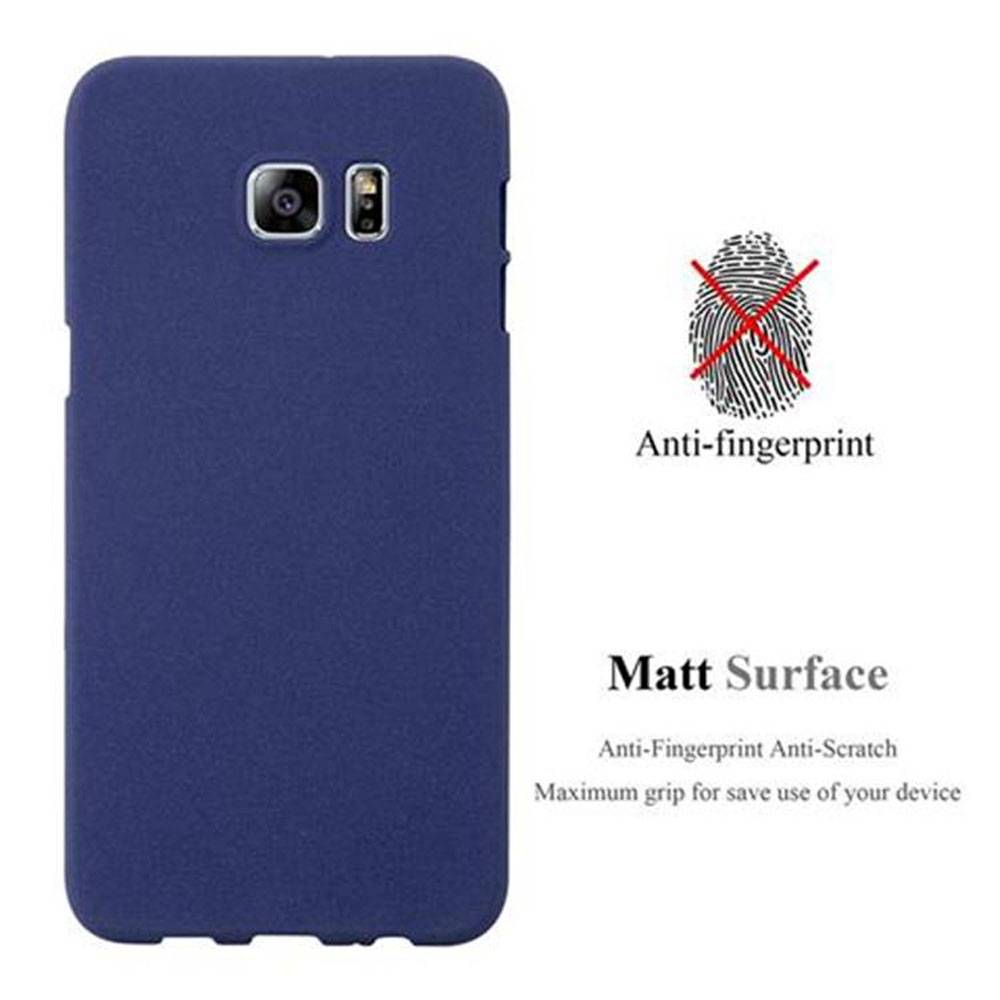 Cadorabo Schutzhülle für Samsung Galaxy S6 EDGE PLUS Hülle in Blau Handyhülle TPU Etui Cover Case