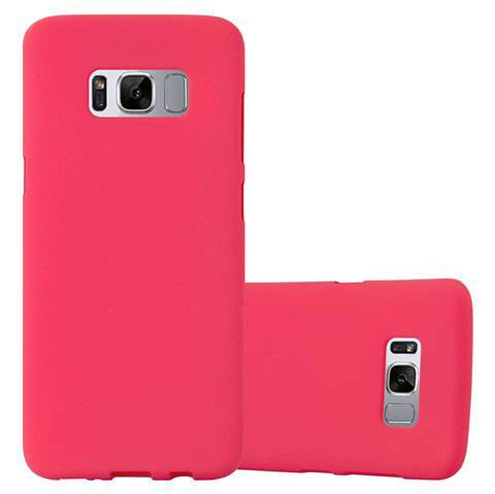 Cadorabo Schutzhülle für Samsung Galaxy S8 PLUS Hülle in Rot Handyhülle TPU Etui Cover Case