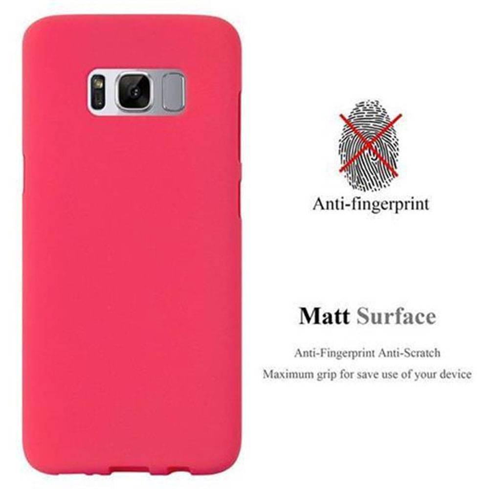 Cadorabo Schutzhülle für Samsung Galaxy S8 PLUS Hülle in Rot Handyhülle TPU Etui Cover Case