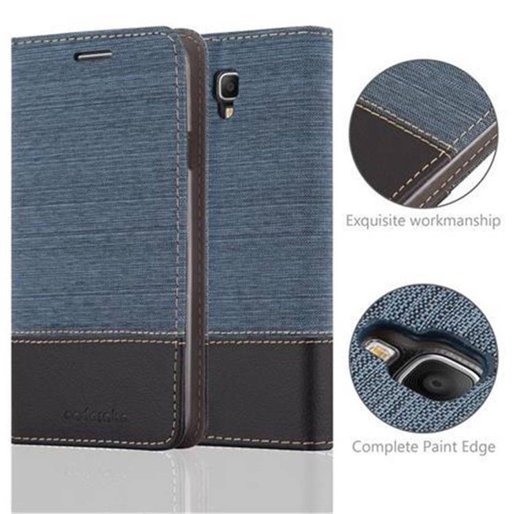 Cadorabo Hülle für Samsung Galaxy NOTE 3 NEO Schutzhülle in Blau Handy Hülle Etui Book Case Cover
