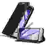 Cadorabo Hülle für Samsung Galaxy J1 MINI 2016 Schutz Hülle in Schwarz Handyhülle Etui Case Cover Magnetverschluss