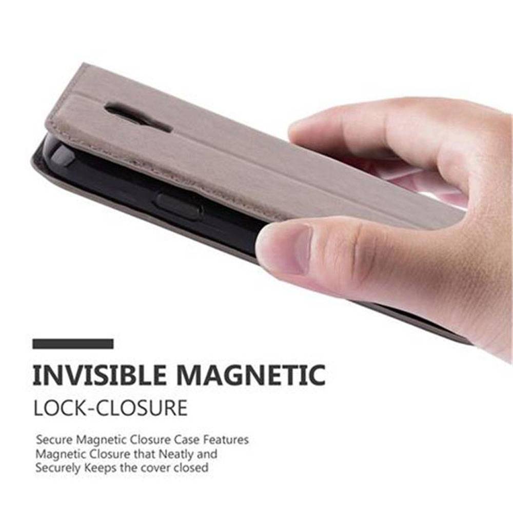 Cadorabo Hülle für Samsung Galaxy S4 ACTIVE Schutz Hülle in Braun Handyhülle Etui Case Cover Magnetverschluss