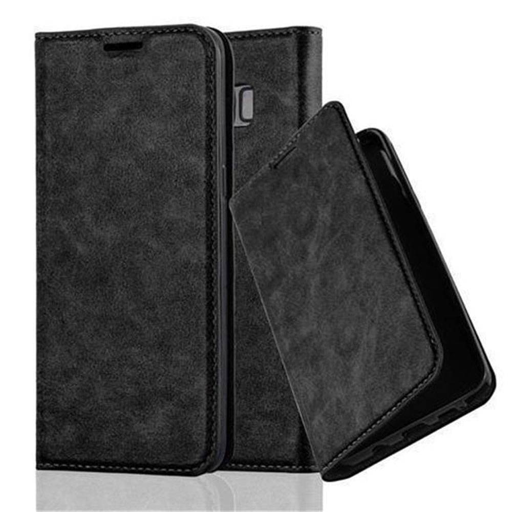 Cadorabo Hülle für Samsung Galaxy S8 PLUS Schutz Hülle in Schwarz Handyhülle Etui Case Cover Magnetverschluss