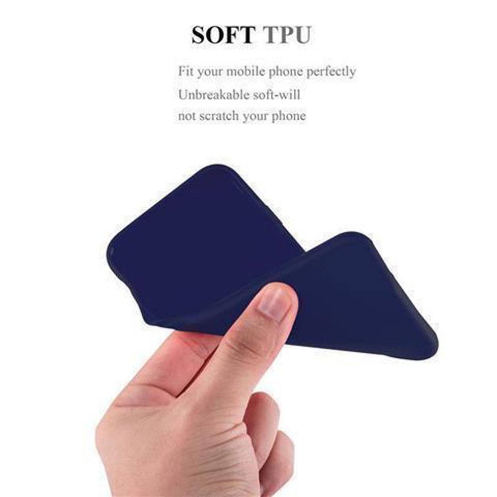 Cadorabo Hülle für Samsung Galaxy J7 2017 Schutzhülle in Blau Handyhülle TPU Silikon Etui Case Cover