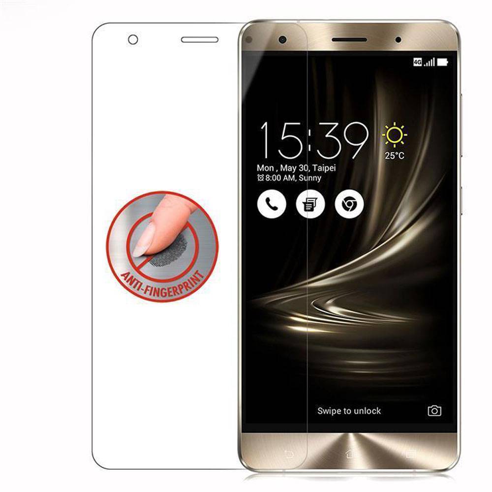 Cadorabo Panzer Folie für Asus ZenFone 3 DELUXE Schutzfolie in Transparent Gehärtetes Tempered Display-Schutzglas