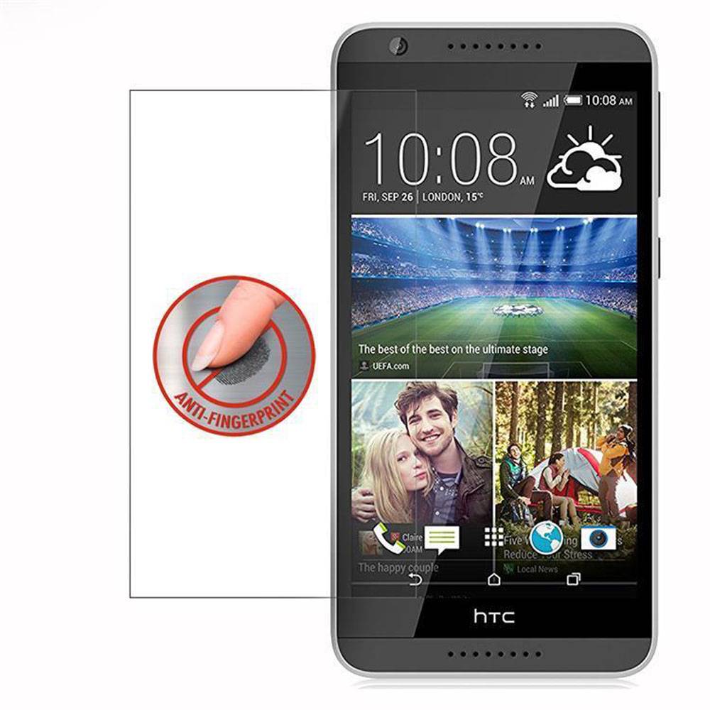 Cadorabo Panzer Folie für HTC Desire 820 Schutzfolie in Transparent Gehärtetes Tempered Display-Schutzglas