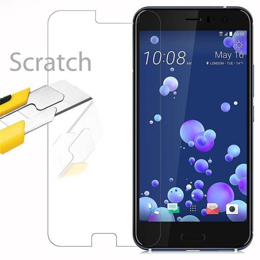 Cadorabo Panzer Folie für HTC OCEAN / U11 Schutzfolie in Transparent Gehärtetes Tempered Display-Schutzglas