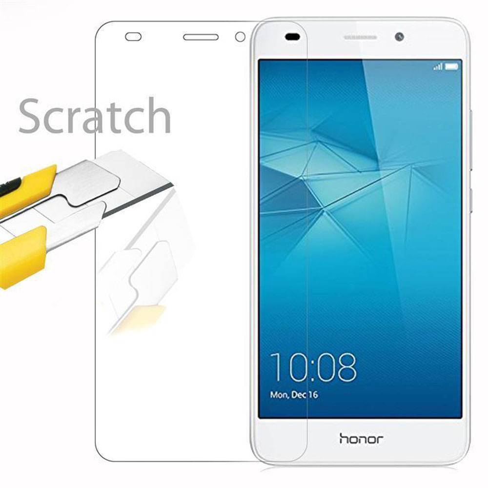 Cadorabo Panzer Folie für Honor 5C Schutzfolie in Transparent Gehärtetes Tempered Display-Schutzglas