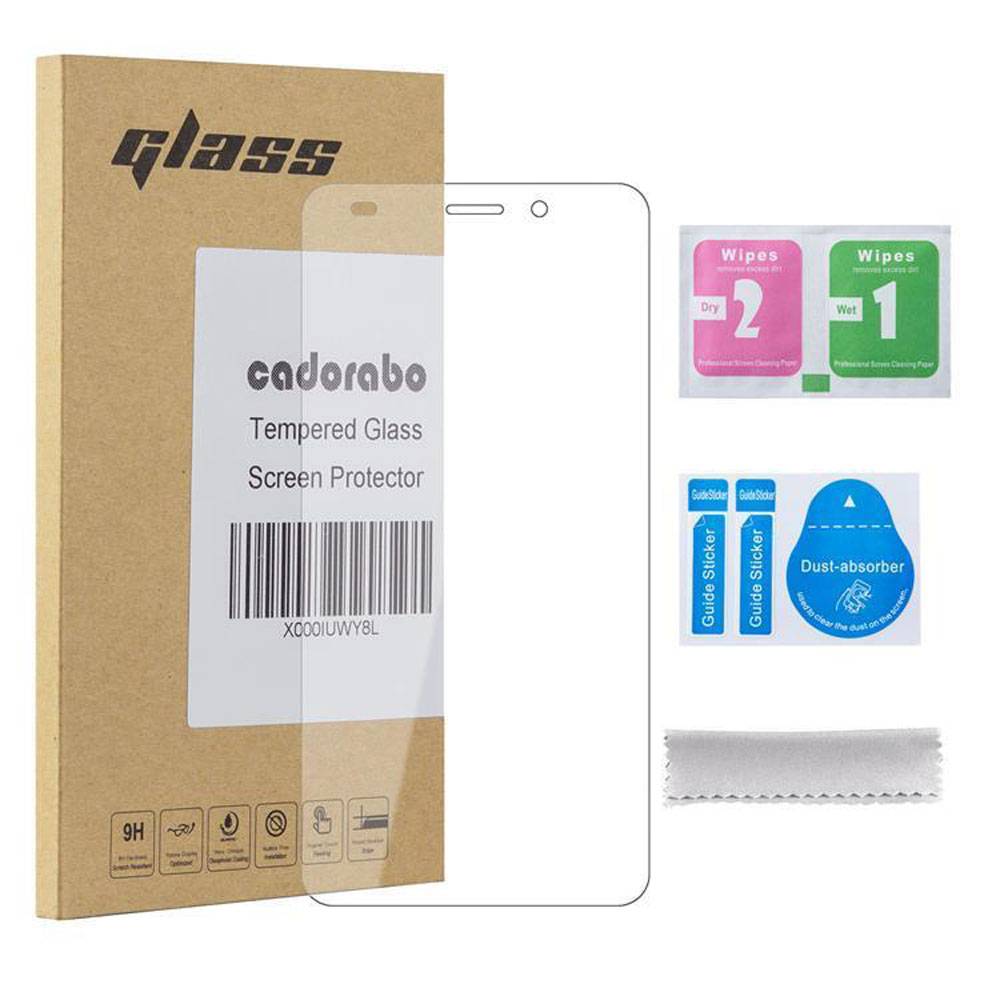 Cadorabo Panzer Folie für Honor 5C Schutzfolie in Transparent Gehärtetes Tempered Display-Schutzglas