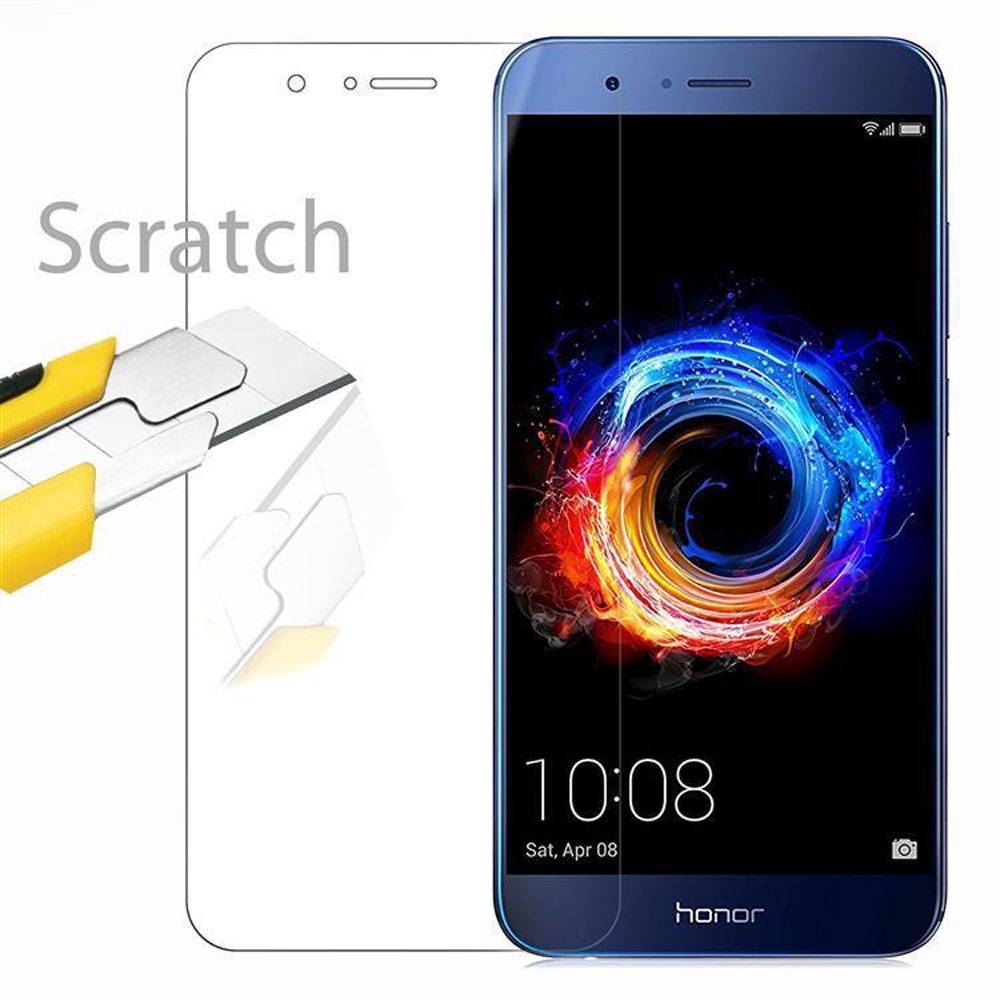 Cadorabo Panzer Folie für Honor 8 PRO Schutzfolie in Transparent Gehärtetes Tempered Display-Schutzglas