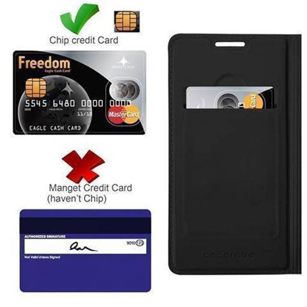 Cadorabo Handyhülle für Samsung Galaxy A5 2017 Schutz Hülle in Schwarz Cover Etui Book Case Booklet