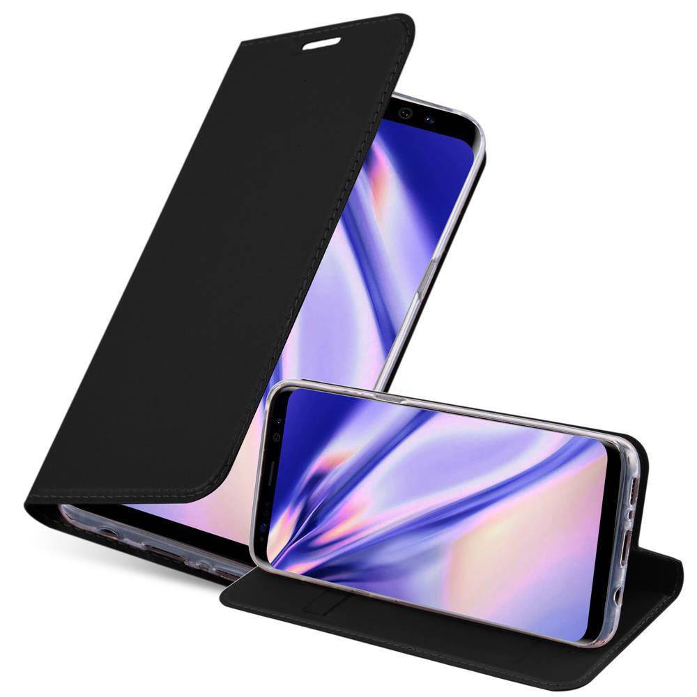 Cadorabo Handyhülle für Samsung Galaxy S8 PLUS Schutz Hülle in Schwarz Cover Etui Book Case Booklet