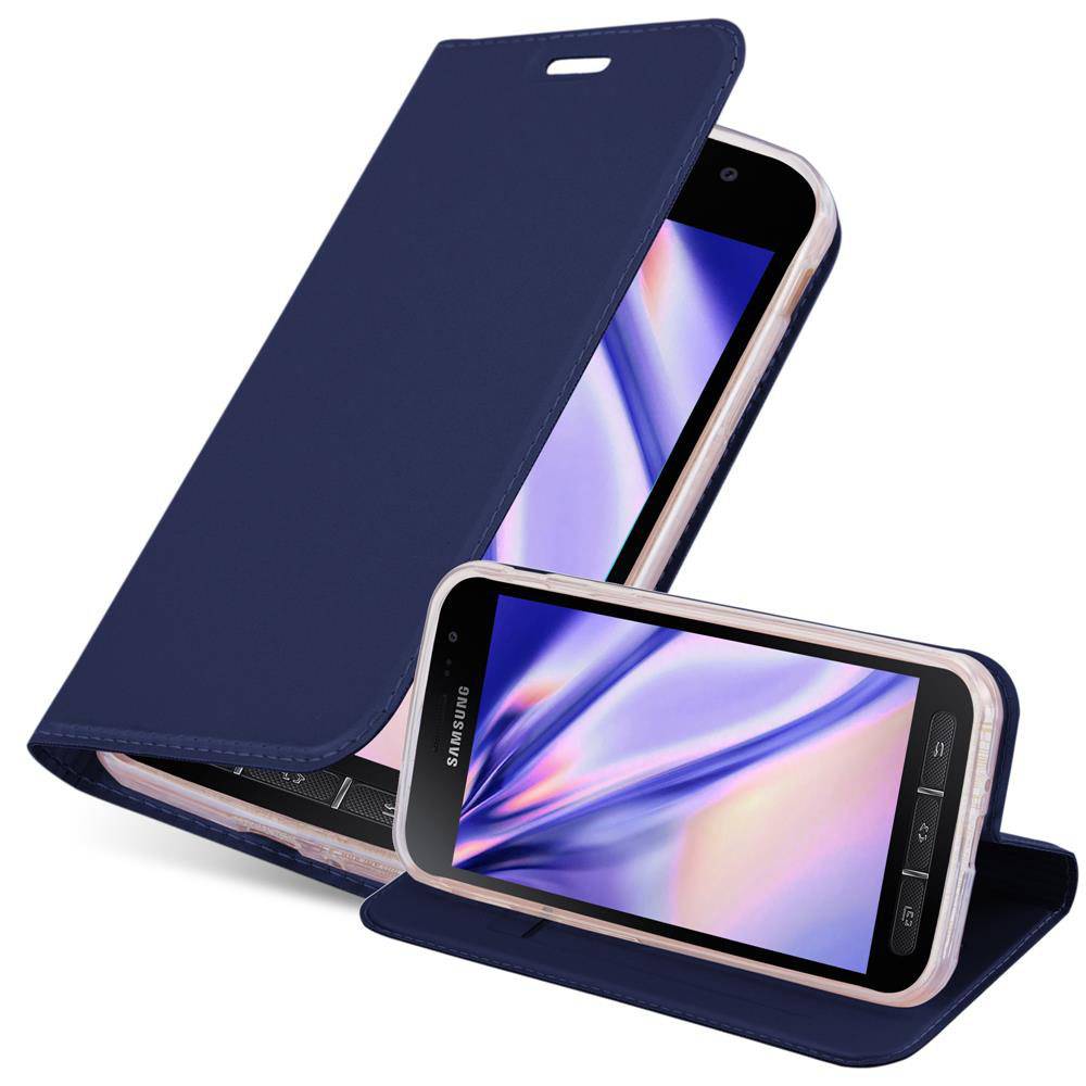 Cadorabo Handyhülle für Samsung Galaxy XCover 4 / XCover 4s Schutz Hülle in Blau Cover Etui Book Case Booklet