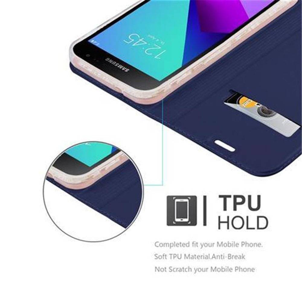 Cadorabo Handyhülle für Samsung Galaxy XCover 4 / XCover 4s Schutz Hülle in Blau Cover Etui Book Case Booklet