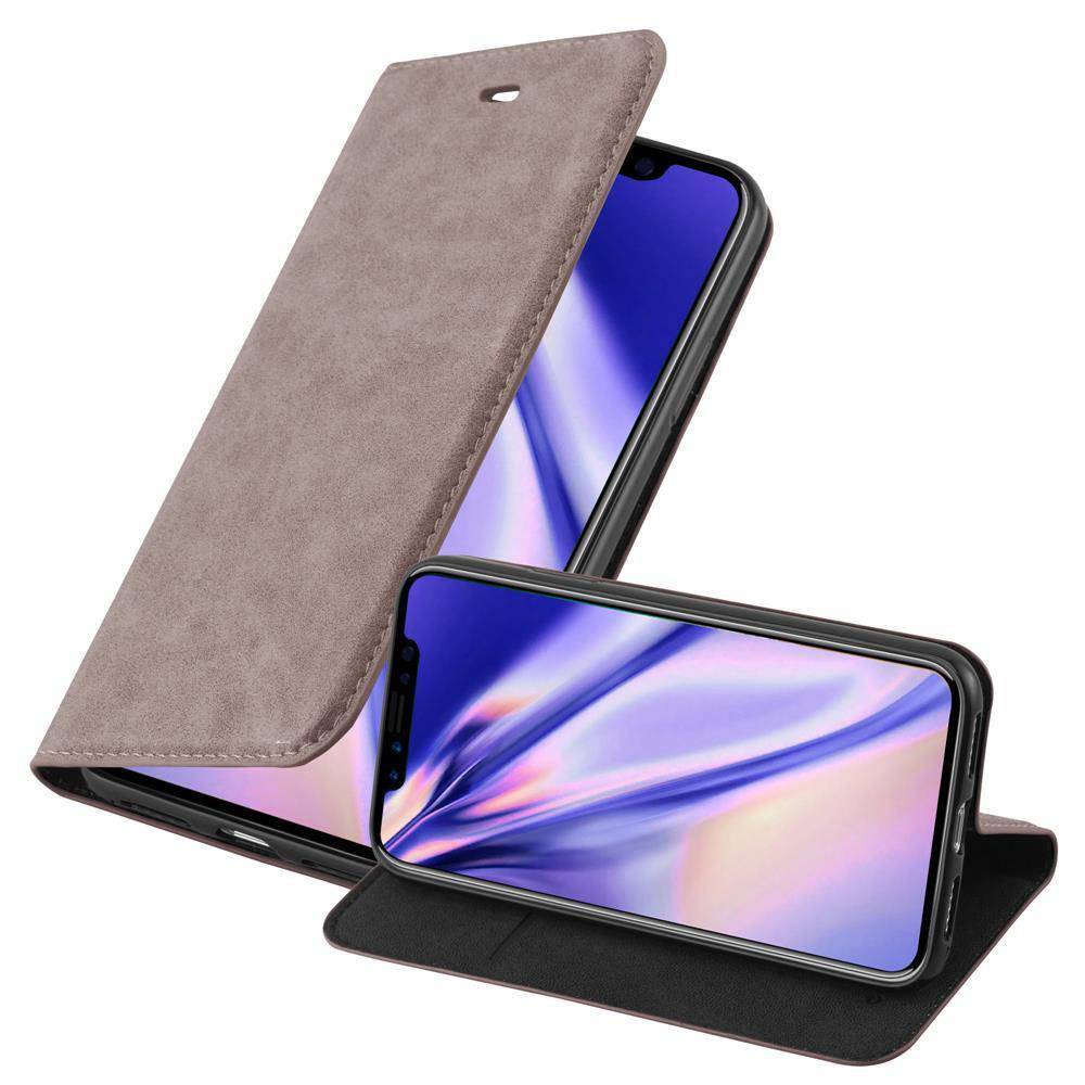 Cadorabo Hülle für Apple iPhone X / XS Schutz Hülle in Braun Handyhülle Etui Case Cover Magnetverschluss