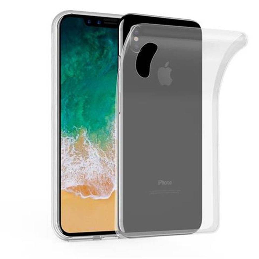 Cadorabo Hülle für Apple iPhone X / XS Schutz Hülle in Transparent Schutzhülle TPU Silikon Cover Etui Case