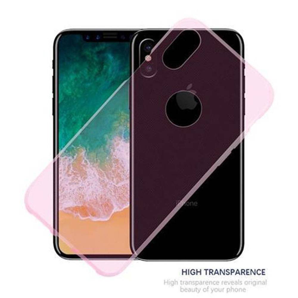 Cadorabo Hülle für Apple iPhone X / XS Schutz Hülle in Pink Schutzhülle TPU Silikon Cover Etui Case