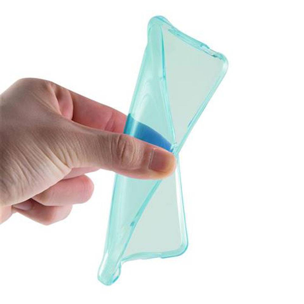 Cadorabo Hülle für Apple iPhone X / XS Schutz Hülle in Blau Schutzhülle TPU Silikon Cover Etui Case