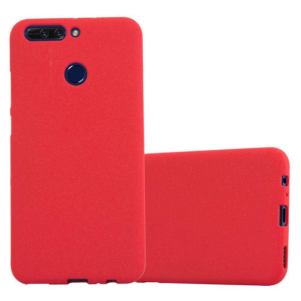Cadorabo Schutzhülle für Honor 8 PRO Hülle in Rot Handyhülle TPU Etui Cover Case