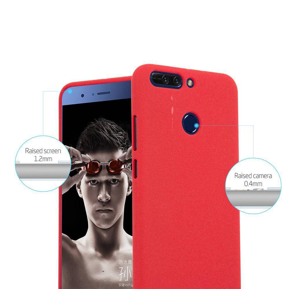 Cadorabo Schutzhülle für Honor 8 PRO Hülle in Rot Handyhülle TPU Etui Cover Case