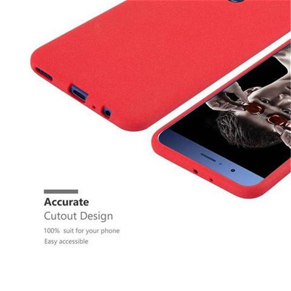 Cadorabo Schutzhülle für Honor 8 PRO Hülle in Rot Handyhülle TPU Etui Cover Case