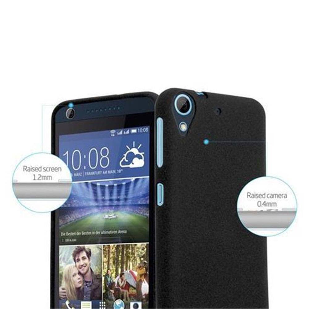 Cadorabo Schutzhülle für HTC Desire 626G Hülle in Schwarz Handyhülle TPU Etui Cover Case
