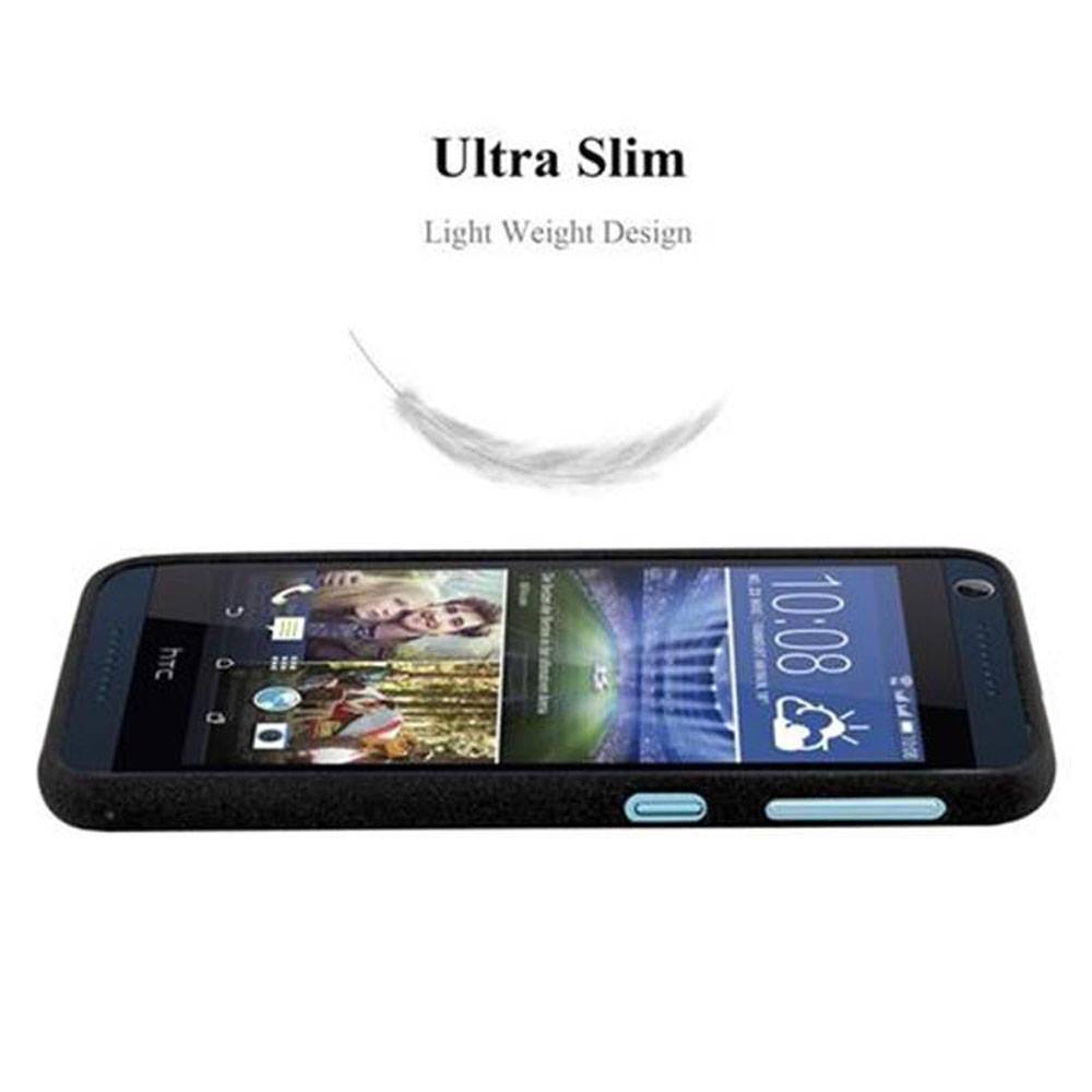 Cadorabo Schutzhülle für HTC Desire 626G Hülle in Schwarz Handyhülle TPU Etui Cover Case