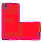 Cadorabo Schutzhülle für HTC Desire 626G Hülle in Rot Handyhülle TPU Etui Cover Case