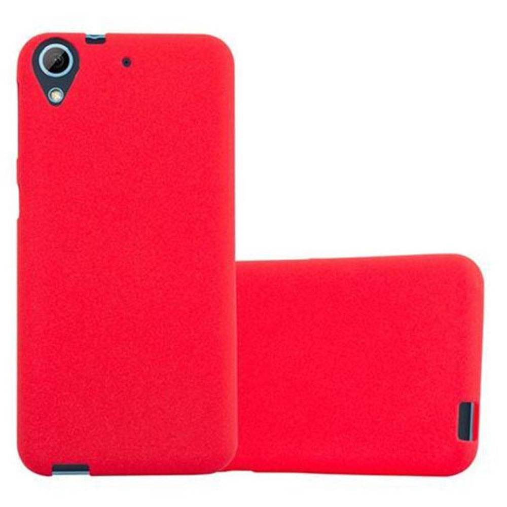 Cadorabo Schutzhülle für HTC Desire 626G Hülle in Rot Handyhülle TPU Etui Cover Case