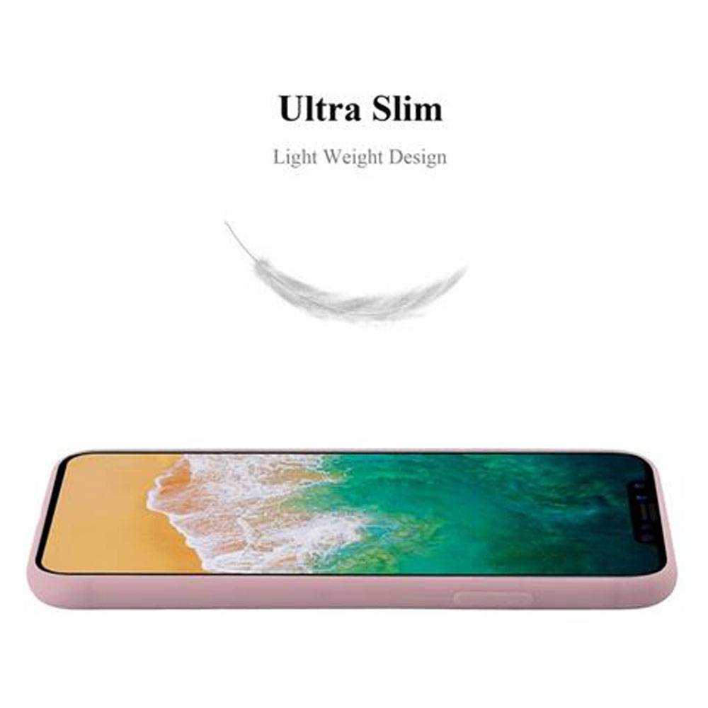 Cadorabo Hülle für Apple iPhone X / XS Schutzhülle in Rosa Handyhülle TPU Silikon Etui Case Cover