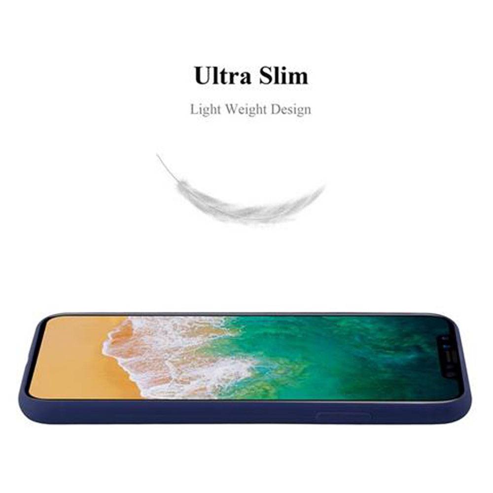Cadorabo Hülle für Apple iPhone X / XS Schutzhülle in Blau Handyhülle TPU Silikon Etui Case Cover