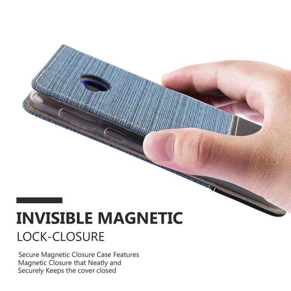 Cadorabo Hülle für HTC U PLAY Schutzhülle in Blau Handy Hülle Etui Book Case Cover