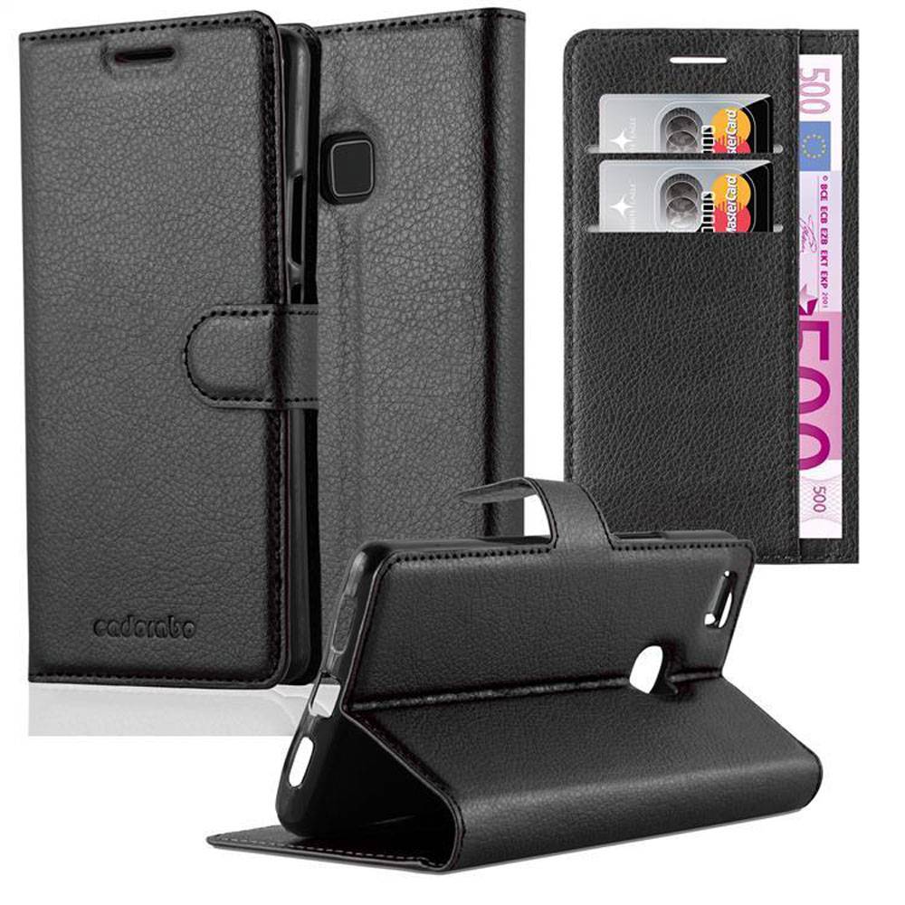 Cadorabo Hülle für Huawei P8 LITE 2017 / P9 LITE 2017 Schutz Hülle in Schwarz Handyhülle Etui Case Cover