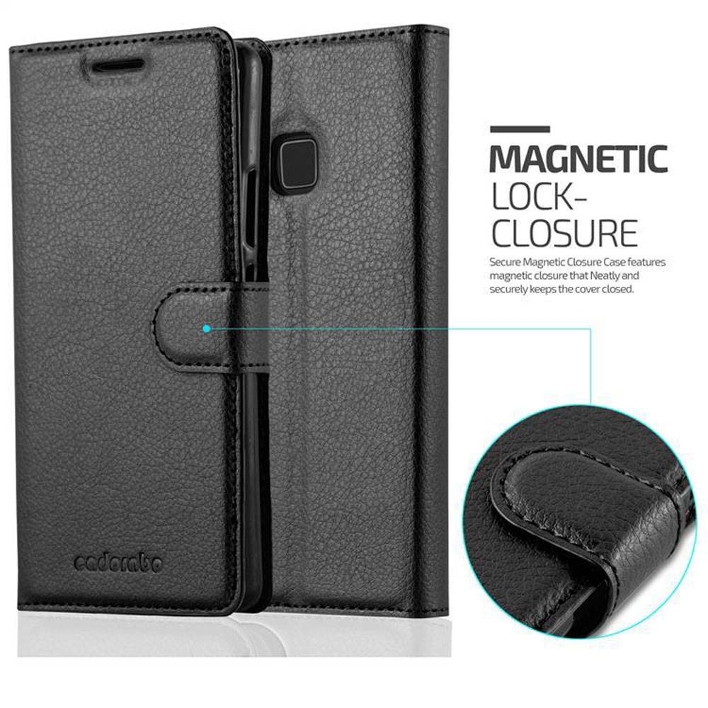 Cadorabo Hülle für Huawei P8 LITE 2017 / P9 LITE 2017 Schutz Hülle in Schwarz Handyhülle Etui Case Cover