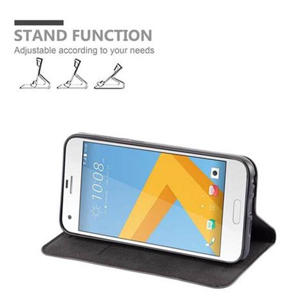 Cadorabo Hülle für HTC ONE A9S Schutz Hülle in Braun Handyhülle Etui Case Cover Magnetverschluss