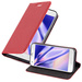 Cadorabo Hülle für HTC ONE A9S Schutz Hülle in Rot Handyhülle Etui Case Cover Magnetverschluss