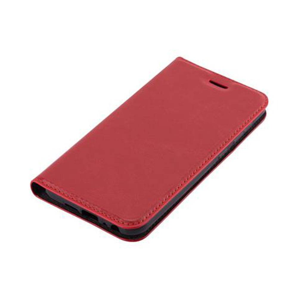 Cadorabo Hülle für HTC ONE A9S Schutz Hülle in Rot Handyhülle Etui Case Cover Magnetverschluss