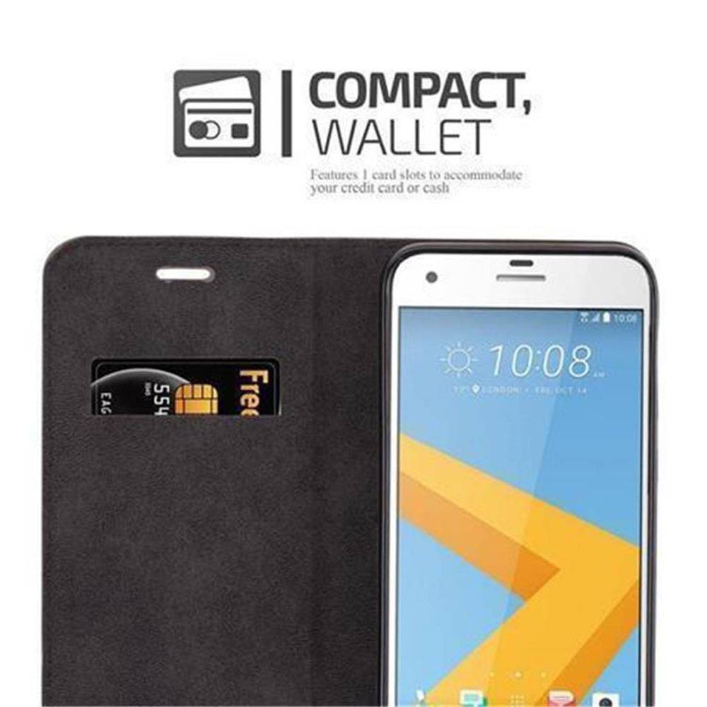 Cadorabo Hülle für HTC ONE A9S Schutz Hülle in Rot Handyhülle Etui Case Cover Magnetverschluss