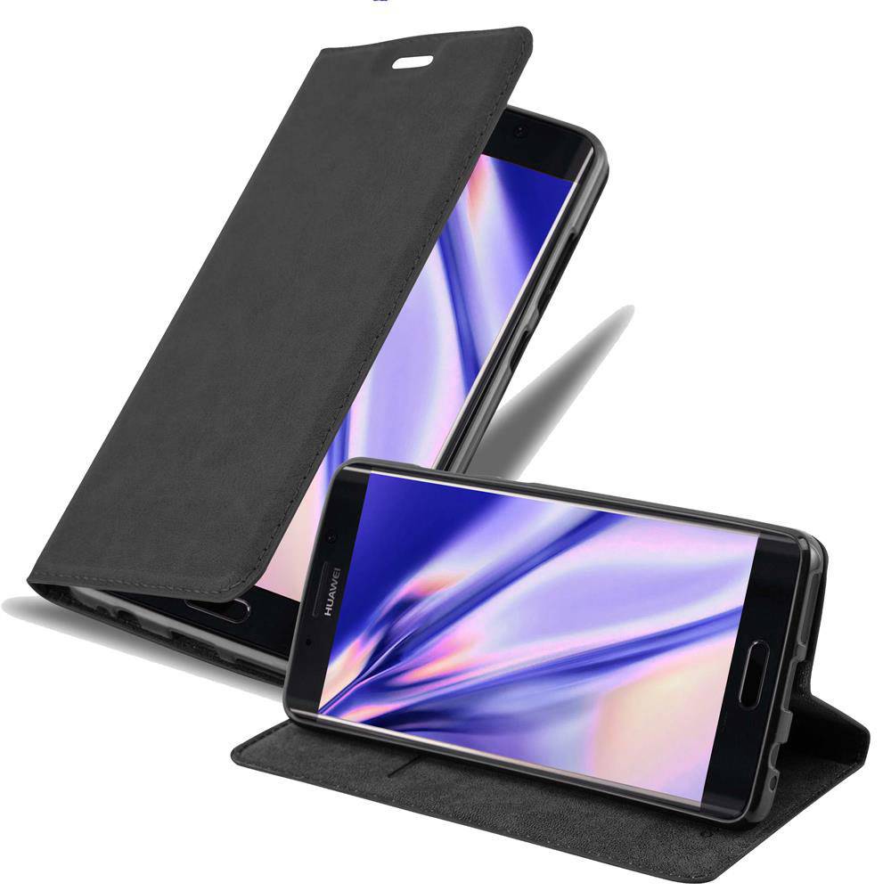 Cadorabo Hülle für Huawei MATE 9 PRO Schutz Hülle in Schwarz Handyhülle Etui Case Cover Magnetverschluss